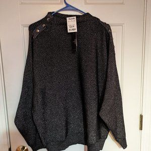 Black Sparkling Women's Pullover Tahari Sweater - XL - Brand New / Never Worn